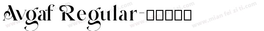 Avgaf Regular字体转换